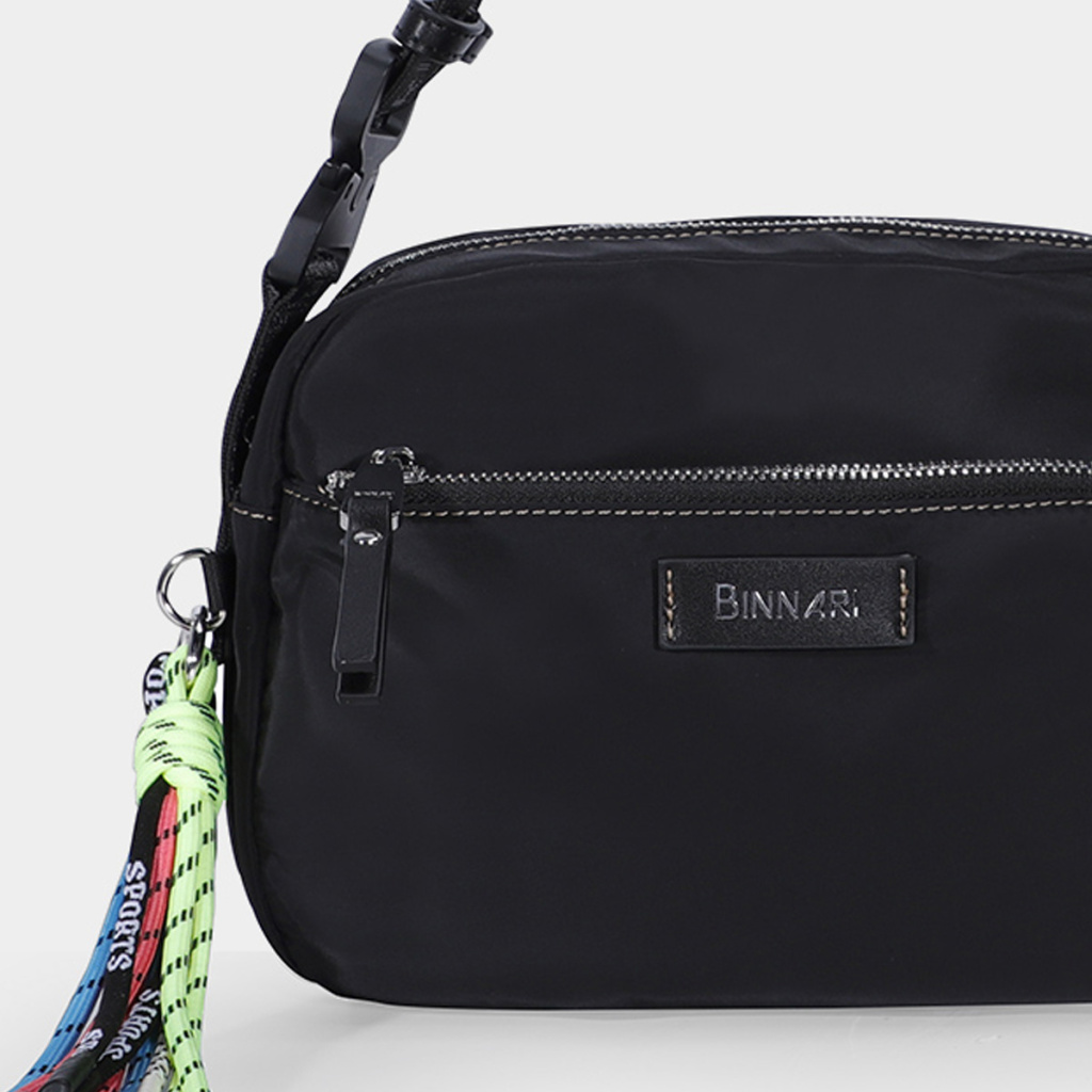 Bimba Y Lola Mochila Con Cordones De Nylon De Mujer En Negro